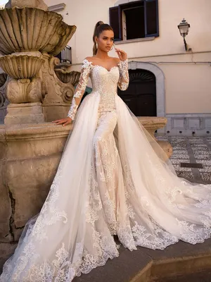 Пышные свадебные платья с кружевом в Москве