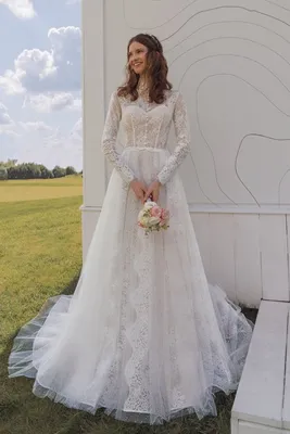 Купить свадебное платье 01 KR101 – цены на Короткие свадебные платья в  интернет-магазине «Белый Авантаж» в Москве