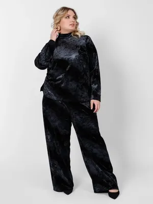 Женский бархатный костюм домашний Черный (NM-19N) 3XL/4XL (ID#1481308301),  цена: 799 ₴, купить на Prom.ua