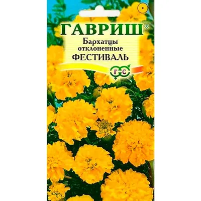 Купить Бархатцы отклоненные Фестиваль 0,3гр недорого по цене  24руб.|Garden-zoo.ru