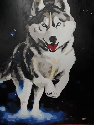 Картина на холсте \"Волк, бег, площадь\" 240x90 см. с алюминиевыми подвесами,  в тубусе - купить по низкой цене в интернет-магазине OZON (561889967)