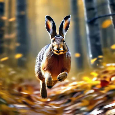 Бегущий заяц рисунок (много фото) - drawpics.ru