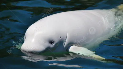 Male Beluga Whale Isolated On White Background Stock Photo, Picture and  Royalty Free Image. Image 144949971.