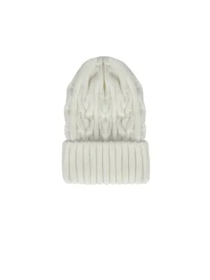 Зимняя белая шапка-Бини из ангоры - купить в интернет-магазине женской  одежды Natali Bolgar