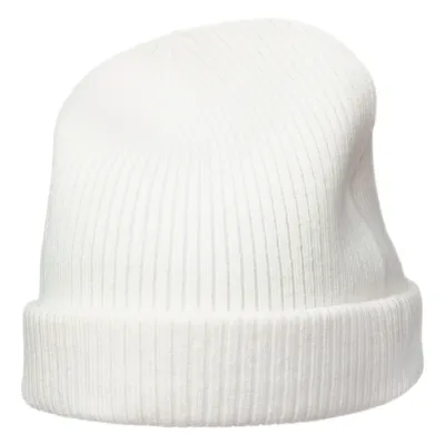 ᐉ Зимняя женская шапка Меховой стиль Соты из вязаной натуральной норки Белый  (130/B)