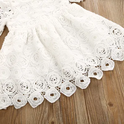 Белое ажурное платье с ромбами - Вяжем с Лана Ви