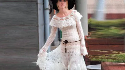 Белое ажурное платье с трикотажным нижним платьем в тон 6656 за 673 грн:  купить из коллекции Charisma - issaplus.com