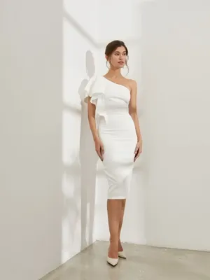Элегантный женский деловой костюм: классическое черно-белое платье с  длинным кардиганом, батал большие размеры (ID#10104768), цена: 17 $, купить  на Prom.md