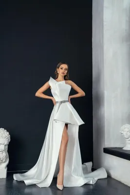 Свадебное платье на бретелях артикул 226321 цвет белый👗 напрокат 10 000 ₽  ⭐ купить 70 000 ₽ в Волгограде