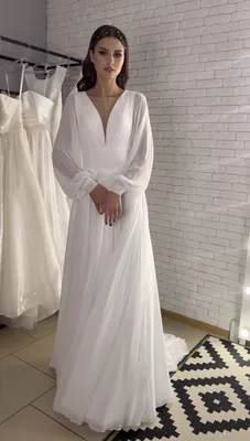 Шикарное белое вечернее платье из гипюра атласа и фатина