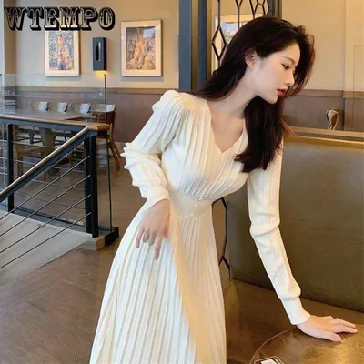 Белое трикотажное платье с поясом (арт. 40961) ♡ интернет-магазин Gepur