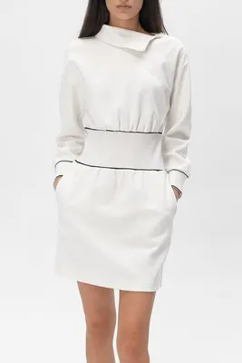 Женская одежда оптом Montella | Трикотажное платье № 3191 , чёрно-белое