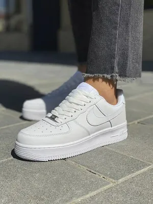 Кроссовки Nike Air Force 1 женские, белые, арт. N1386