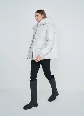 Куртка утепленная женская Glissade белый/серый цвет — купить за 5999 руб.  со скидкой 50 %, отзывы в интернет-магазине Спортмастер