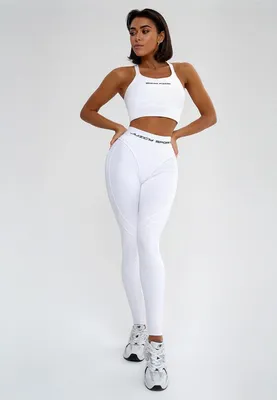 Белые плотные базовые лосины: цена 440 грн - купить Спортивная одежда  женская на ИЗИ | Харьков