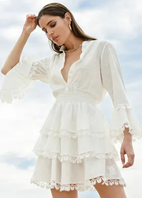 Белая пляжная женская одежда Waimari Resort 2021