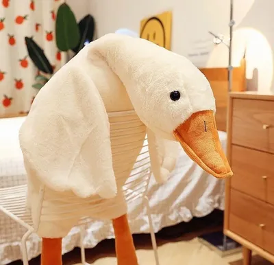 50-190cm Big White Goose Plush Toy Giant Duck Doll Soft Stuffed Animal  Goose Sleeping Pillow Sofa Cushion Birthday Gift for Kids