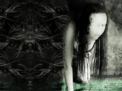 Девушка без лица, мрачные обои, готичные картинки - готика, фото 1024x768