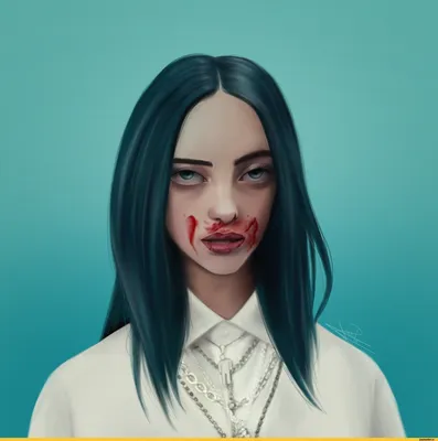 Знаменитости :: Billie Eilish :: artist :: Joan Pons Art :: art (арт) /  смешные картинки и другие приколы: комиксы, гиф анимация, видео, лучший  интеллектуальный юмор.