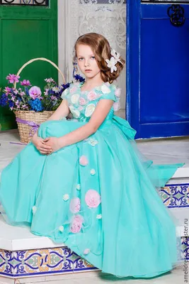 Бирюзовое платье с кружевом (№ 32110) ♡ Gepur - women clothes store