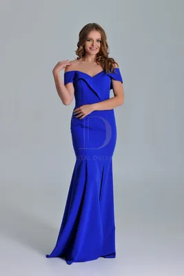 Синее платье с рукавами воланами 1572 за 511 грн: купить из коллекции  Beauty - issaplus.com