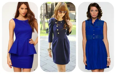 Платье женское DSTrend П-3302 синее 46 - купить в Москве, цены на Мегамаркет