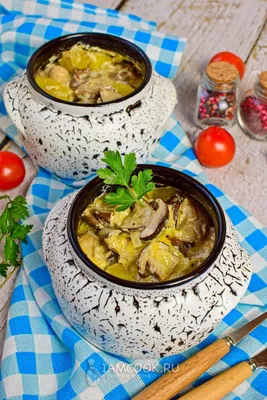Жаркое с курицей в горшочках в духовке — пошаговый рецепт с фото и  описанием процесса приготовления блюда