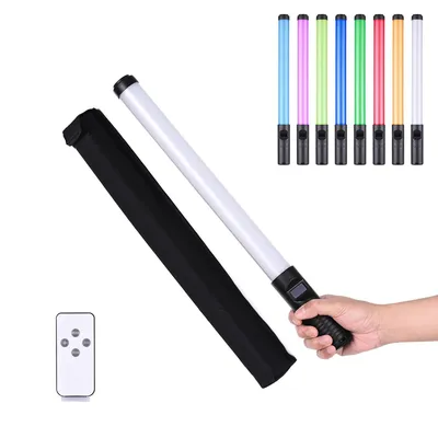 Световая палка RGB Light Stick Premium / Светодиодная лампа для фото и  видео, для блогеров с чехлом