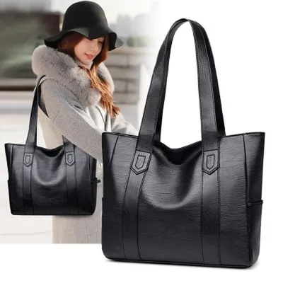 Женские кожаные сумки, женская сумка-тоут из искусственной кожи, большие  женские сумки на плечо для женщин | AliExpress