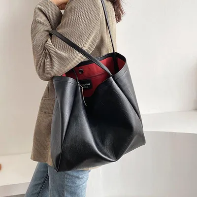 Вместительные зимние большие сумки-тоут DIEHE, новые дизайнерские женские  сумки через плечо, 2022 роскошные большие кожаные кошельки с пухом |  AliExpress