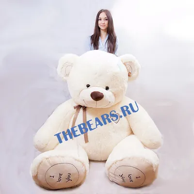 Мягкая игрушка Медведь жёлтый большой 120см купить в 55опторг (АВ34952) по  цене 1 712.50 руб.