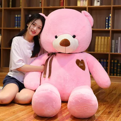 Мягкая игрушка Медведь с сердцем плюшевый 95см купить в 55опторг (АВ34282)  по цене 2 925 руб.