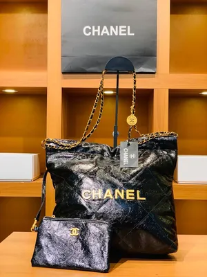 Женская сумка Chanel 30x19x10 черная A53925 - купить в Москве с доставкой  по РФ