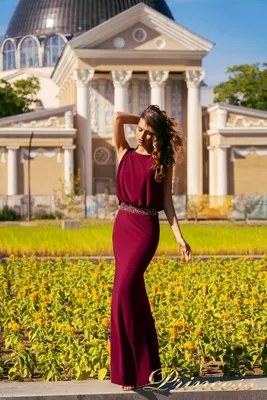 Бордовые вечерние платья купить в Москве – Цена в интернет-магазине  PrincessDress