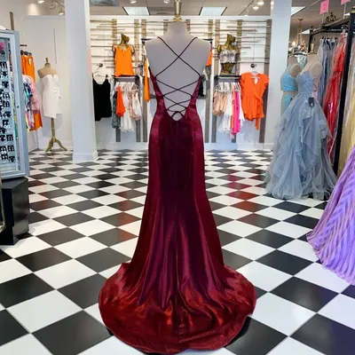 Бордовые вечерние платья от производителя - купить оптом, розница -  Lipinskaya Brand -