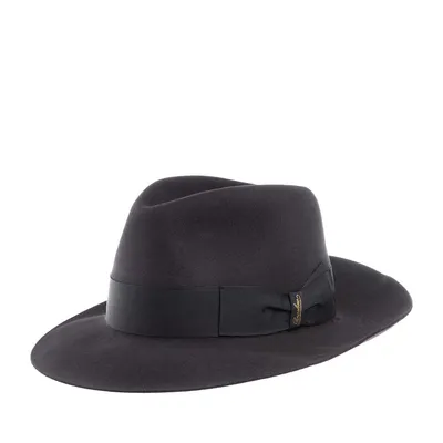 Шляпа федора BORSALINO 390299 ALESSANDRIA (темно-серый) купить за 25990 RUB  в Интернет магазине | Страница 390299