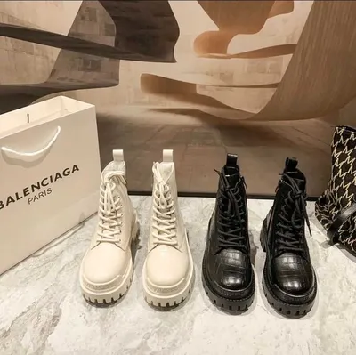 Ботинки женские зимние Balenciaga модель 241914 по цене 7500р. с доставкой  по Москве и России | shmotessa.ru