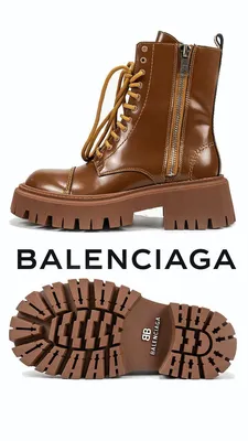 Резиновые сапоги Balenciaga Trooper Rubber Boots White - купить в Москве с  доставкой по РФ