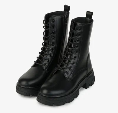 Ботинки женские Palladium Revolt Boot Zip Leather 98859-001 высокие черные  купить по цене 18 900 руб. в магазине Pall-Shop.ru