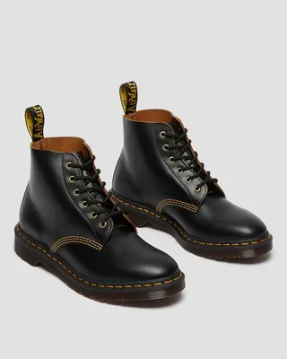 Dr. Martens 101 Vintage Smooth Leather Ankle Boots Black купить в Минске