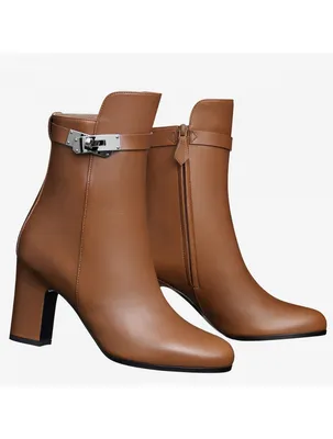 Replica Hermes Brown Joueuse Ankle Boots