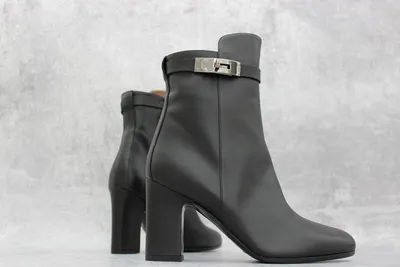 Leather boots Hermès Black size 36.5 EU in Leather - 35373946