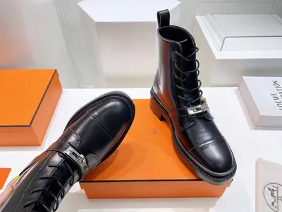 Hermes [SH10] Tabac Calfskin Leather Women's JUMPING Equistrian Style Boots  Tige Large Sz 40.5 BNIB | poupishop