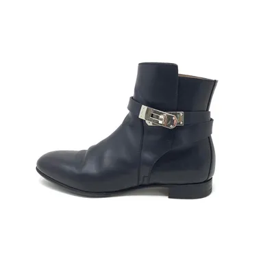 Leather boots Hermès Black size 41 EU in Leather - 35765375