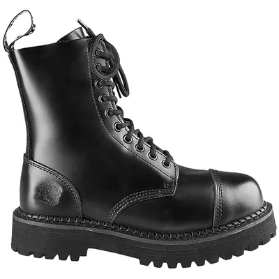 Grinders Unisex Boots Bulldog Steel Toe Lace-Up Ankle Leather | eBay