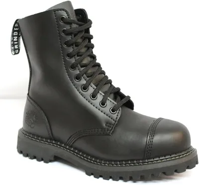 Grinders Stag CS Black Boots 10 Eye Formal Leather Military Uniform | eBay