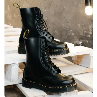 Ботинки Dr. Martens Jadon Smooth черные мужские купить