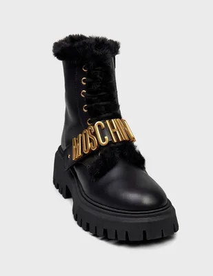 Ботинки Moschino 76049_black_183039 (Черный) в интернет магазине Modoza.com