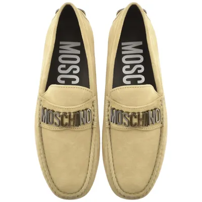 Moschino Driver Shoes Beige | Mainline Menswear United States