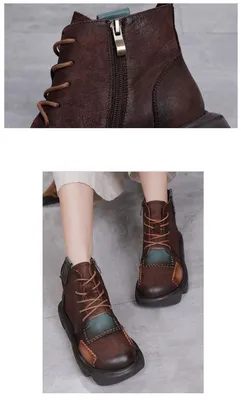 Ботинки Teona серые кожаные на зимней платформе. - купить в Marigo, цены в  Украине, Киеве, Одессе 452ЦZ-А